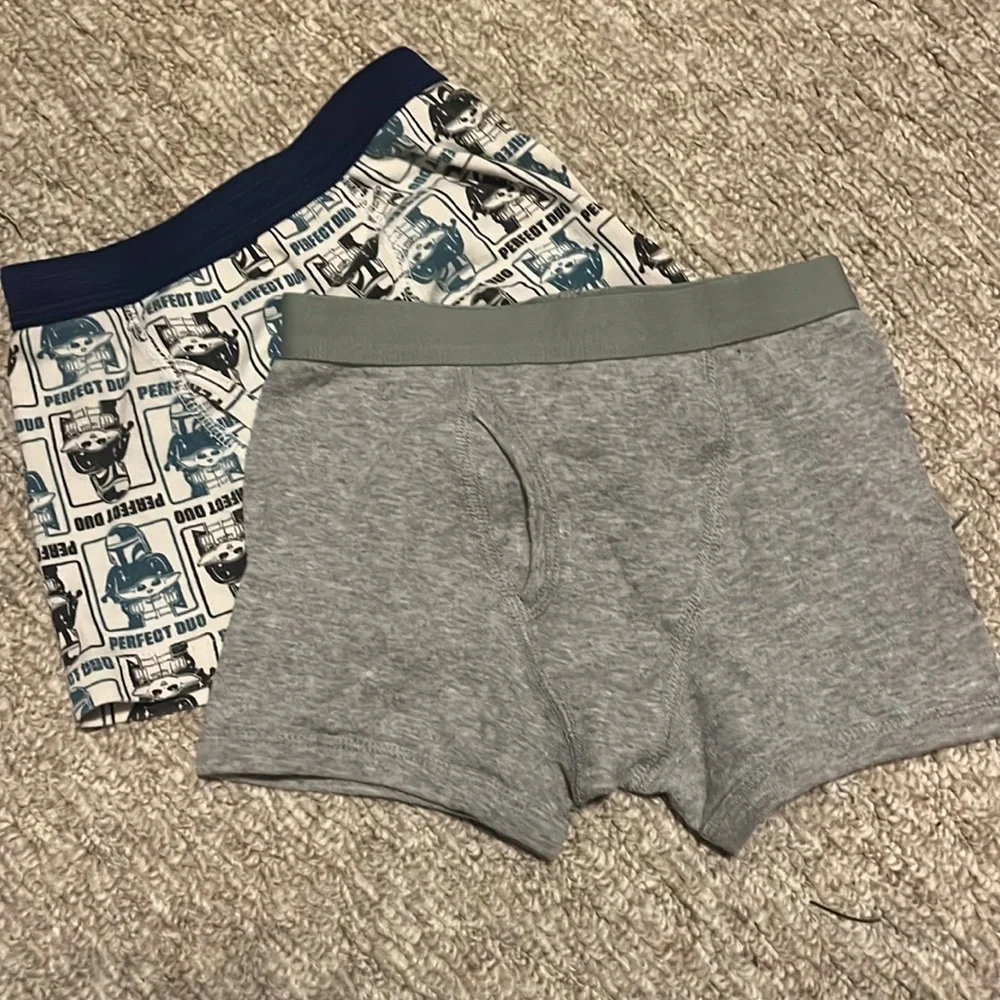 Boys' 4T Underwear Short Boxer Briefs 2 Pack- Gray Cat & Jack, Star Wars Print